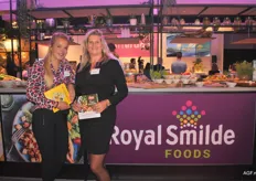 Nikita Beukeboom en Elise Straver van Royal Smilde zij zijn leverancier en saladefabrikant van koelverse producten op basis van agf. oa Humminess hummus varianten van zoet tot spicy en pure piepers.